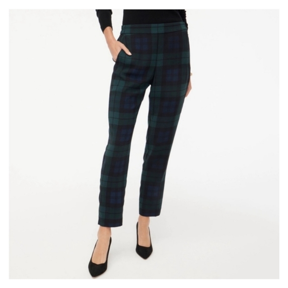J. Crew Martie Black Watch Pants - Picture 2 of 7